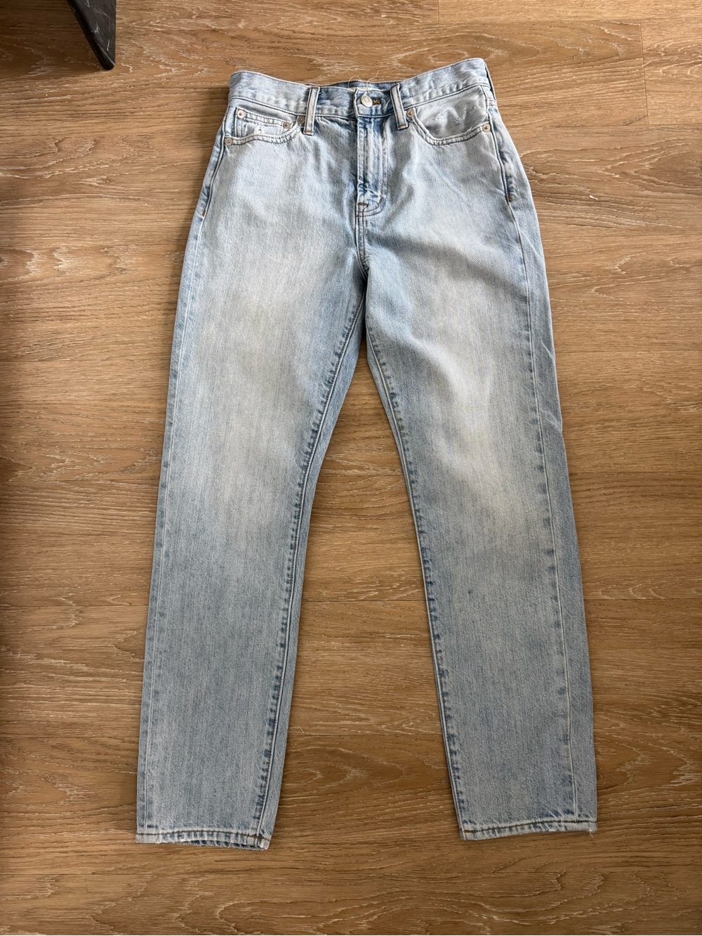 Madewell The Perfect Vintage Jean 100% Cotton High Rise Straight Leg Size 25